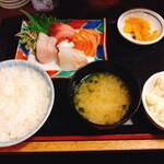 魚正宗 - 刺身定食(全景）