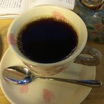 カフェ・茶豆 - スイーツセットのブレンドコーヒー。カップがかわいいです。