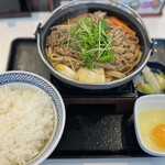 Yoshinoya - 牛すき鍋膳-ご飯大盛り ¥787-