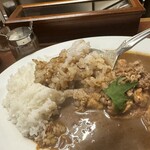 辛激屋 - チキンカレー納豆トッピングリフトアップ