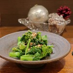 桶家乃隠居 - 菜の花のごま和え
