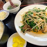 アベノ珉珉 - ニラレバ定食