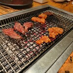 炭火焼肉 食神 苑 - 五種盛り定食