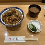 之村 - ・添え物丼～かき揚+穴子