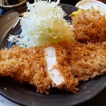 Tonkatsu Tonkichi - いもぶたロースランチ＆エビクリームコロッケ