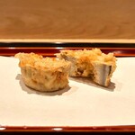 てんぷら 近藤 - ほっくりゴボウ