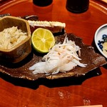 銀座 しのはら - 蟹味噌と蟹酢