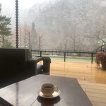 ゆづくしSalon 一の坊 - 翌日は雪が舞っていました