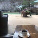 ゆづくしSalon 一の坊 - 到着してすぐにいただいたコーヒー