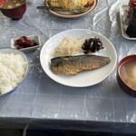 山中食堂 - 本日の定食(サバの焼魚)