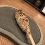 鶏一途 - つくね　表面にパン粉？　サクサク中ジューシー