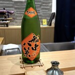 Sushi To Amakusadaiou Amane - ◎船中八策「ひやおろし」・・女将さんがわざわざ用意してくださったそう。辛口ですけれど、サラッとした味わいで好み。