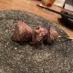 鶏一途 - 砂肝　シャキシャキという表現がただしい？うまい