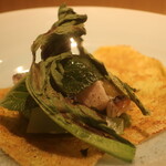 RISTORANTE IL NODO - サゴシ 小松菜7変化 カラタチ 米粉アップ