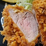 まるやま食堂 - 特上ヒレひれかつ(断面)