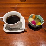 日本料理 竹俣 - ランチのデザートとコーヒー