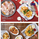 “British food” such as fish and chips + Fried food