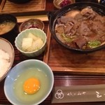 さんのみや 三つ輪 - 上牛鍋定食