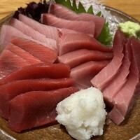 祇園 きだ - お造里　マグロ（やま幸）　ブリ（氷見）