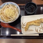 Marugame Seimen - 釜揚げうどん・器陶器指定(330円)＆かしわ天(無料)