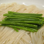 麺庵 利休 - シジミーペイジの薬味(極細ねぎ)
