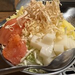 神宮茶屋 - もんじゃ焼き　めんたいこ、チーズ、もち