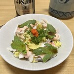 活ふく料理宅庵 - ぶつ白菜サラダ
