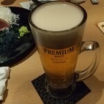 個室居酒屋 北海道 魚均 - プレモル4杯目