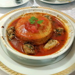 サラマンジェ ド イザシ ワキサカ - ガトー・ド・フォア　リ・ダニョのフリカセ添え1,800円