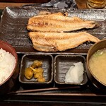Shimpachi Shokudou - ほっけ開き定食一尾(ごはん普通盛り)