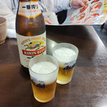 食事処 たむら水産 - 中瓶ビール550円