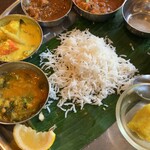 Andhra Dining - ビリヤニ完食後、バスマティライスとカレーで再スタート！