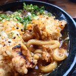 手打ちうどん 飩兵衛 - 炙りチーズとり天カレーうどん