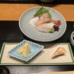 いしや - マコモダケの天ぷら、かぶら寿司、おつくり