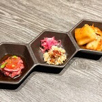 牛に金棒 - 3種盛り合わせ