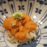 車力門 ちゃわんぶ - 25年11月　北海道浜中さんバフン雲丹の飯蒸し