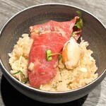 牛に金棒 - 純銅製炊飯釜　近江牛炊き込みご飯