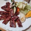 焼肉みなみ亭 - 料理写真:サガリ定食(サガリ、野菜)
