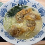 toukyoudaigakuhongoudainishokudou - 揚げワンタン麺スープが美味しいです