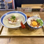 Chuuka Soba Oyakoukou - ・濃厚煮干し味玉 1,210円/税込
                      ・台湾めし 350円/税込