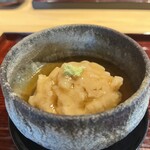 京味 もと井 - 先付け　蓮根蒸しと海老しんじょう