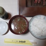 Yakiniku Minamitei - サガリ定食(ご飯、味噌汁)