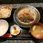 Ayame - ステーキランチ　1200円　ご飯は羽釜できます。