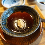 そばの実 千の松 - 甘味の蕎麦プリン