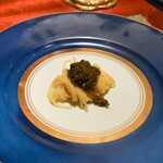 蒼 - 蛤出汁の冷製フェデリーニにオシュトラキャビア