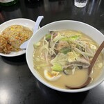 天龍 - 半ヤキメシチャンポン定食