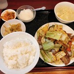 Ryuusei Saikan - 回鍋肉定食 ¥800