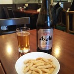 餃子 天福居 - 先ずはビールから