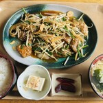 ラーメンショップ 大ちゃん食堂 - レバニラ定食¥1,000❗️