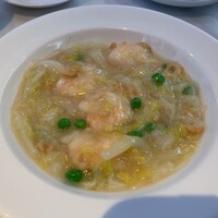 新橋亭 - 海老と白菜と春雨の優しい餡煮